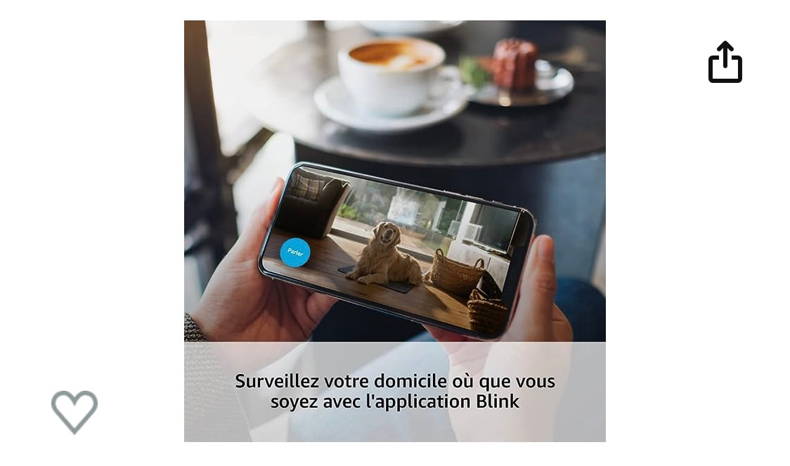 Blink mini Caméra Wifi de surveillance intérieure iOS/Androïd -15.000F