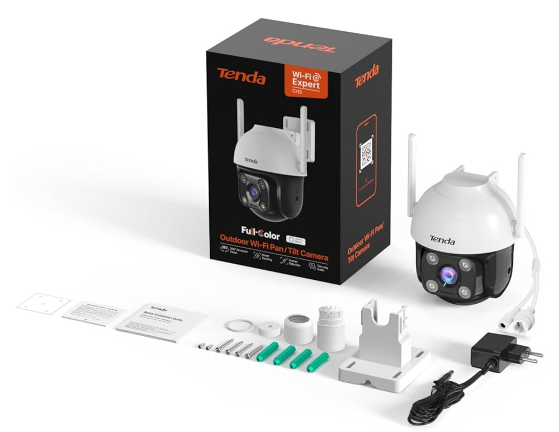 Tenda Caméra Wifi de surveillance extérieure motorisée 360 (iOS/Androïd) -10.000F