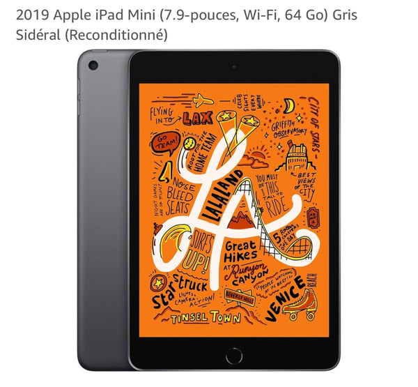 Tablette 7.9" iPad mini 5 (64 gb/Wifi) reconditionnée !!!