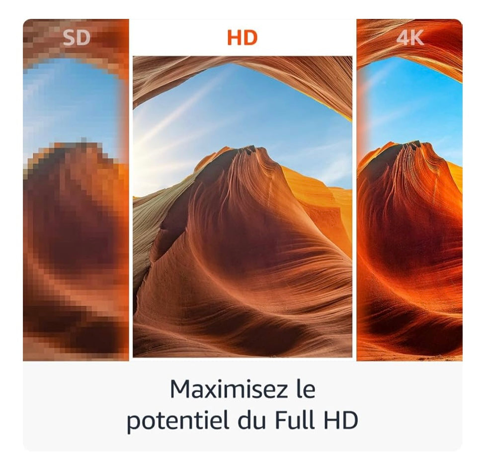 Nouveau Fire TV Stick HD/Wifi 5 avec télécommande vocale -9.900F