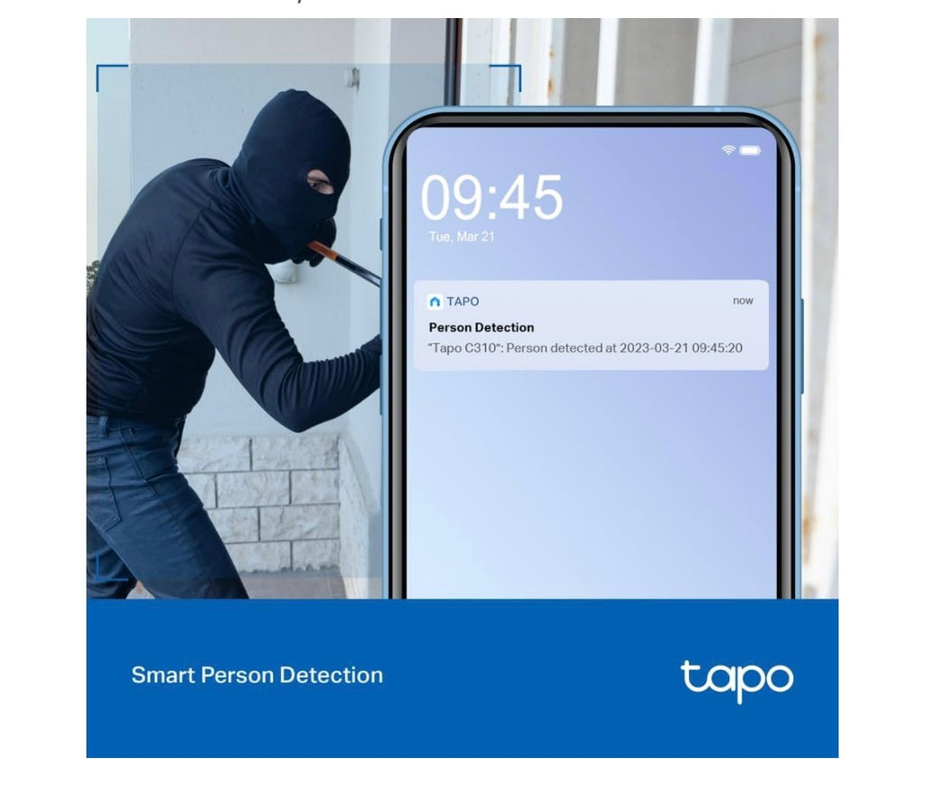 Tapo pack 2 Caméras Wifi de surveillance extérieure 2K 360 iOS/Androïd -20.000F