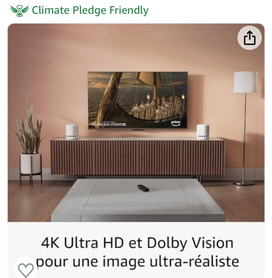 Nouveau Fire TV Stick 4K Ultra HD/Wi-Fi 6/Dolby Vision/Atmos -9.900 F