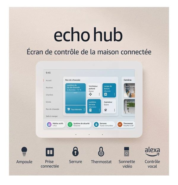 Echo Hub avec Alexa (écran contrôle maison connectée) -20.000F