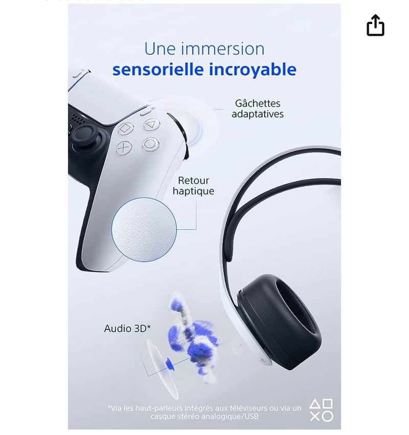 Promo PS5 Console de jeu + 2 jeux -100.000F