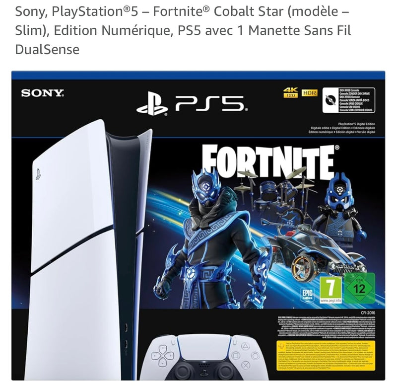 Promo PS5 Console de jeu Slim Digital + Jeu Fortnite -100.000F