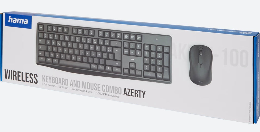 Clavier/Souris Sans Fil Hama -4.900F