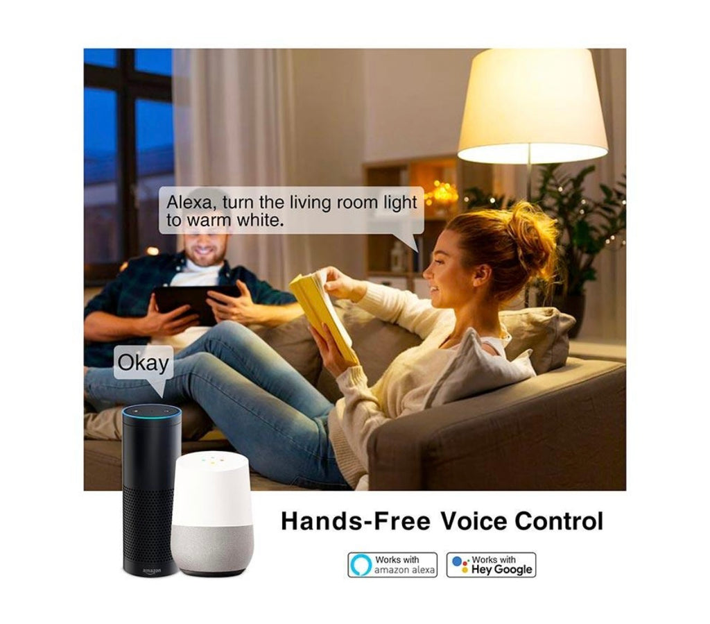 Nityam Ampoule connectée 800 lumens White & Color Wifi iOS/Androïd E27 -2.000F