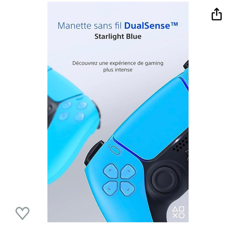 MANETTE PS5 DUALSENSE STARLIGHT BLUE