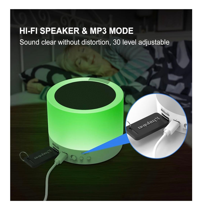 Enceinte Bluetooth 5 en 1 Réveil MP3 Lampe chevet -5.000F