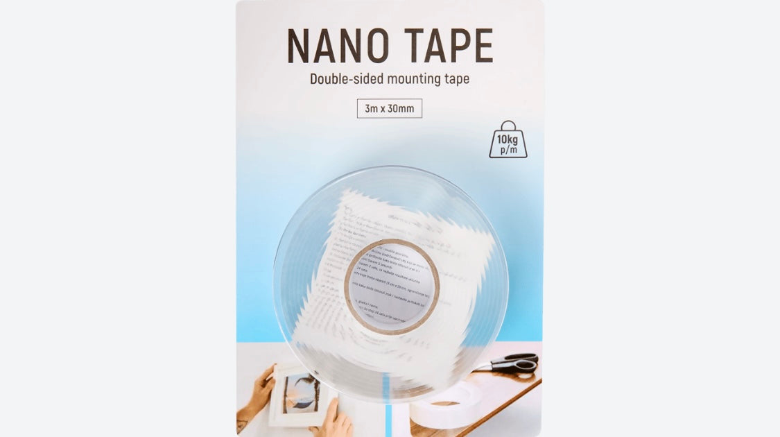 Adhésif double face nano 3mx3cm -1.000F