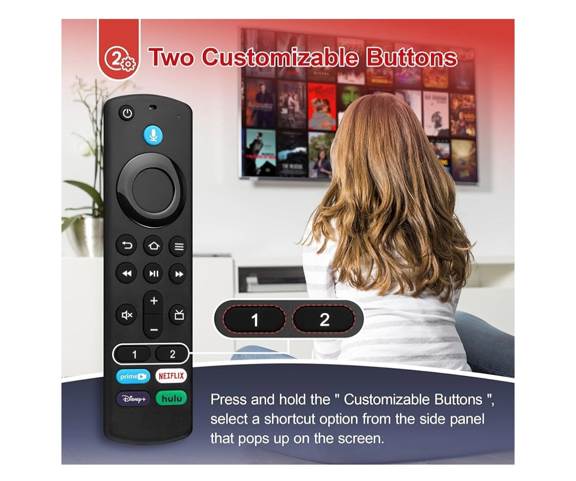 Télécommande Vocale pro pour Fire Tv Stick/Cube -5.000F