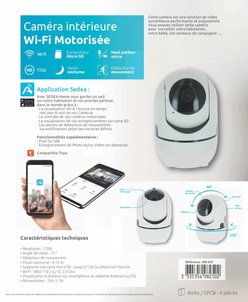 Fuji Caméra motorisée Wifi (surveillance intérieure ) iOS/Androïd -9.900F