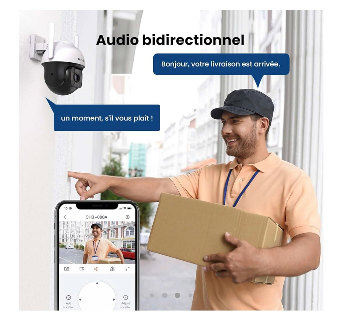 Tenda Caméra Wifi de surveillance extérieure motorisée 360 (iOS/Androïd) -10.000F