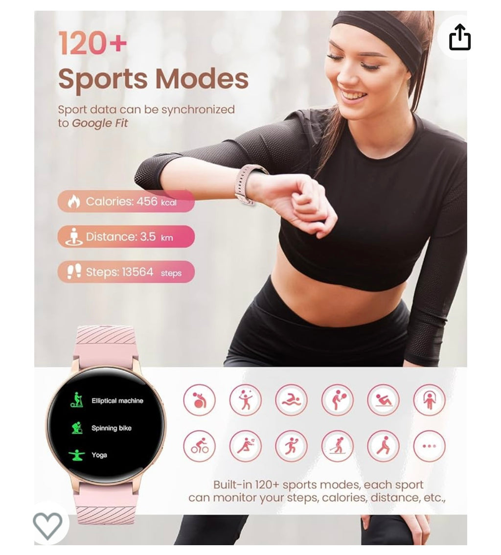 Montre Connectée Sport/Santé iOS/Androïd rose -20.000F