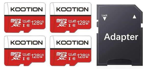 Cartes Micro SDSC2 128 gb class 10 (pack de 4) + 1 Adapt SD -20%