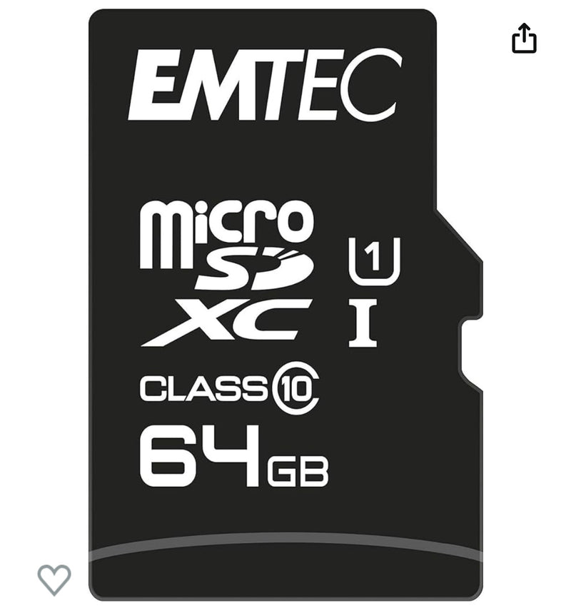 Carte Micro SDHC 64 gb -5.000 F