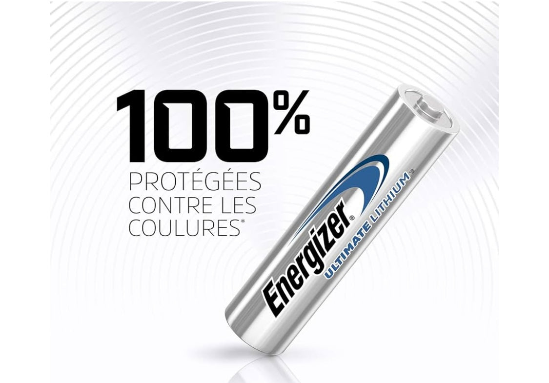 Piles AAA/LR3 1.5V Lithium blister de 4 -20%