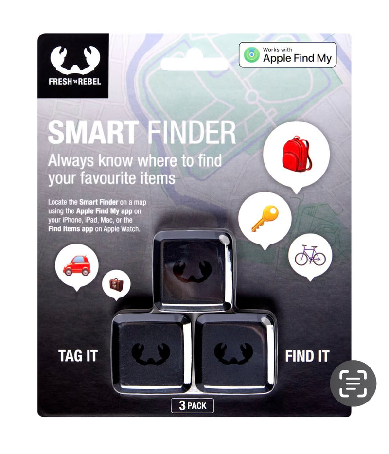 Smart finder lot 3 Balises connectées noir iPhone/iPad (pas Androïd) -5.000 F