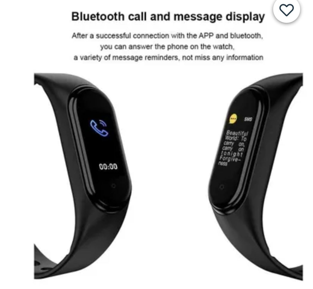 Montre connectée Sport/Santé M5 iOS/Androïd noire -5.000F