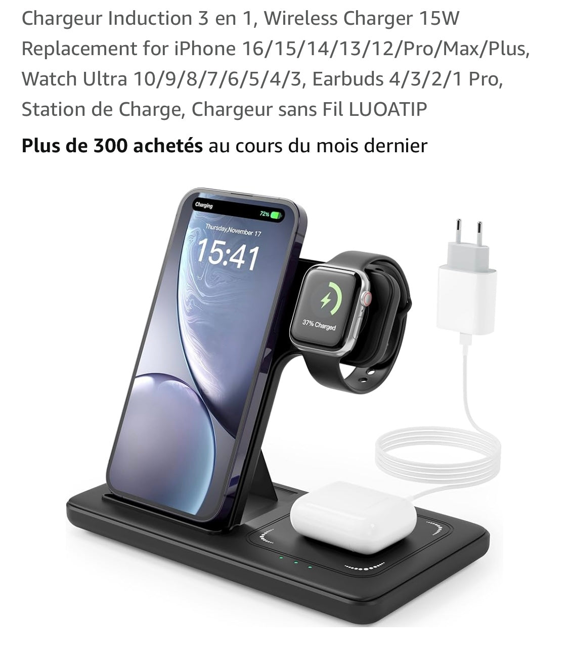 Chargeur S/Fil induction 3/1 -5.000 F