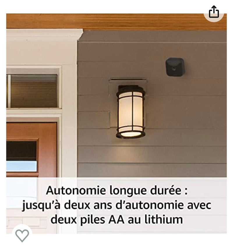 Blink Outdoor pack 4 Caméras autonomes Wifi + Sync module 2 (surveillance extérieure) iOS/Androïd -50.000F