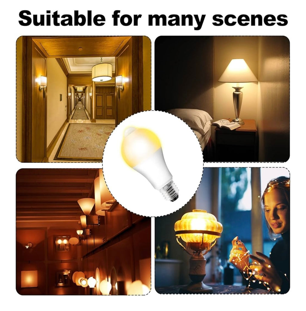 Ampoule 15w à détecteur de mouvements (blanc chaud) E27 -5.000F