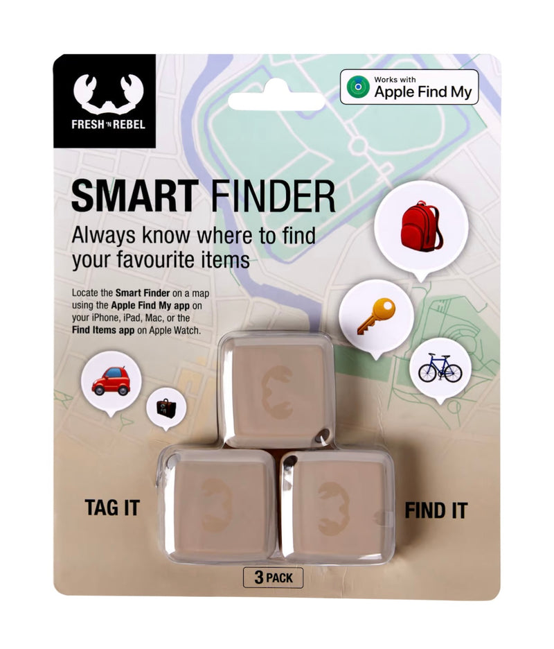 Smart finder lot 3 Balises connectées marron iPhone/iPad (pas Androïd) -5.000 F