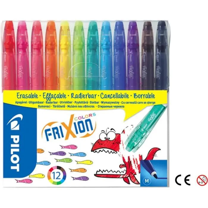 FriXion Colors Feutre de coloriage effaçables (paquet de 12) -1.000 F