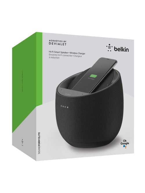 Belkin Enceinte Connectée/Amplifiée avec Alexa + Chargeur Induction -50.000 F