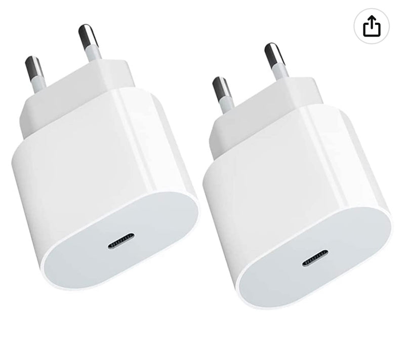 2 Chargeurs secteur Quick charge 30w Usb C (pack 2)  -20%