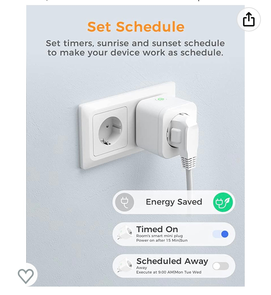 4 Prises connectée Refoss Wifi iOS/Androïd -10.000F