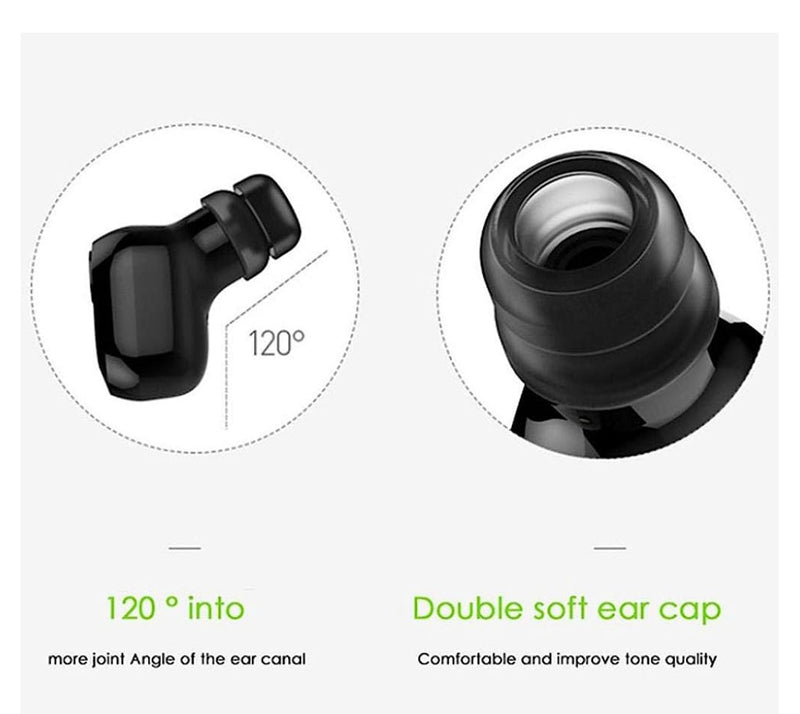 Oreillette Bluetooth 4.2 Noir «Style EarPods» -50%