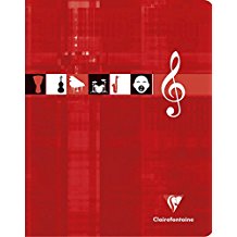 Cahier Musique 17x22  56p 8 portées 90g -44% - GEO Gabon Shop Online 