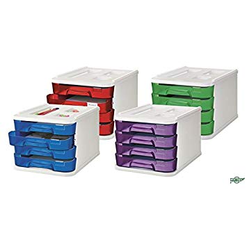 Bloc Classement 4 tiroirs Violet -20% - GEO Gabon Shop Online