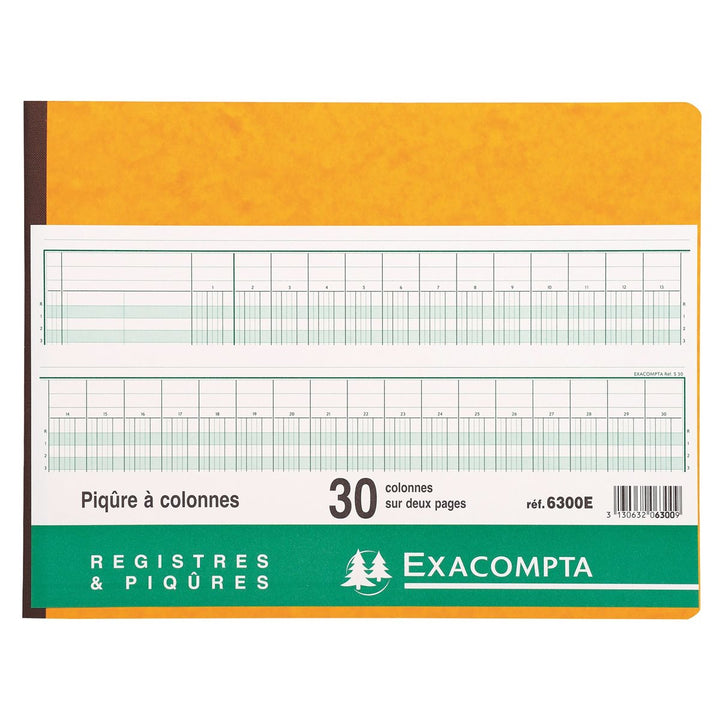 Registre Piqûre 30 colonnes 27x32cm 31 lignes 80p -20% - GEO Gabon Shop Online 