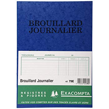 Registre Piqûre Brouillard Journalier 27x19.5cm 40p -20% - GEO Gabon Shop Online 