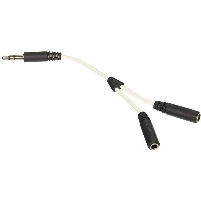 Cable Splitter Audio Jack 3.5 mm Blanc -50% - GEO Gabon Shop Online 