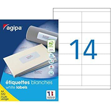 Etiquettes blanches 105x39 mm paquet de 1400 -24% - GEO Gabon Shop Online 
