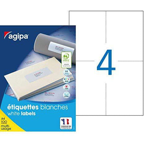 Etiquettes blanches 105x148,5 mm paquet de 400 -24% - GEO Gabon Shop Online 