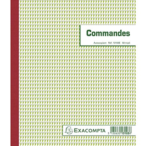 Manifold 50 Commandes 21x18cm tripli autocopiants -20% - GEO Gabon Shop Online 