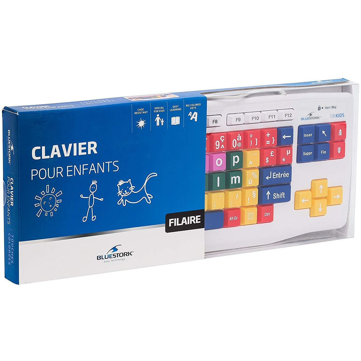 Clavier Filaire Bluestork pour Enfants -50% - GEO Gabon Shop Online 