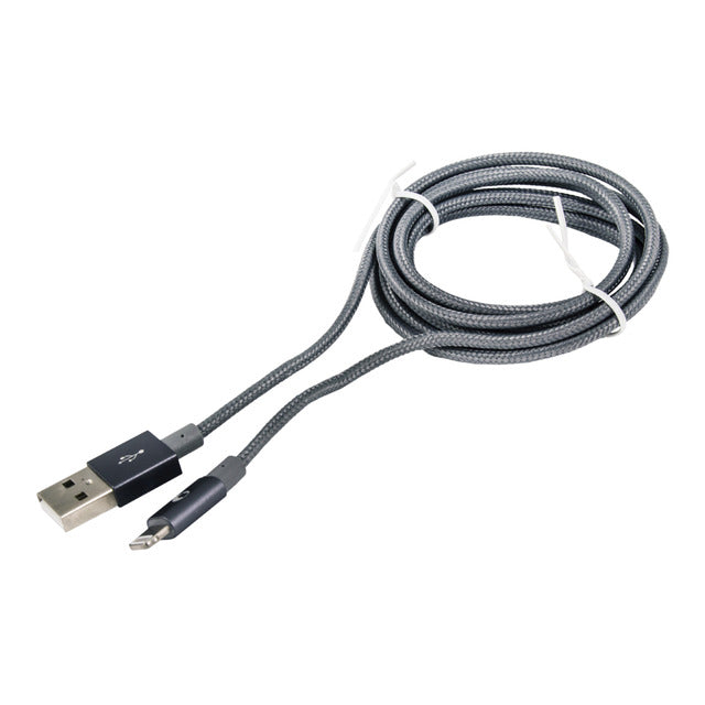 Câble LIGHTNING Tressé gris 2m -40% - GEO Gabon Shop Online