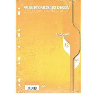 Feuillets mobiles dessin 80p perforées A4 120g -20% - GEO Gabon Shop Online 