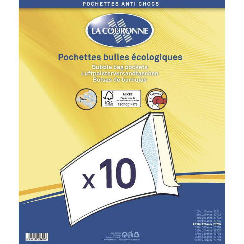 Pochettes à bulles écologiques 220x265 (10) -Destockage !!! - GEO Gabon Shop Online 