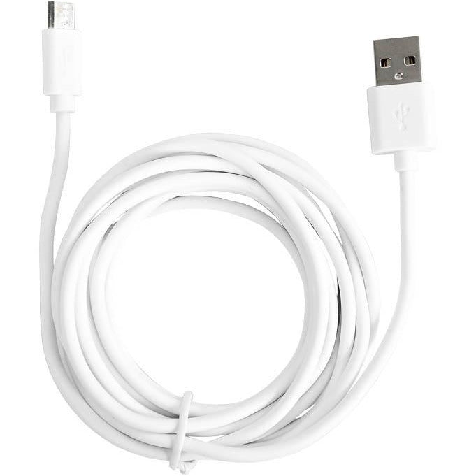 Câble LIGHTNING blanc 2.5m -40% - GEO Gabon Shop Online 