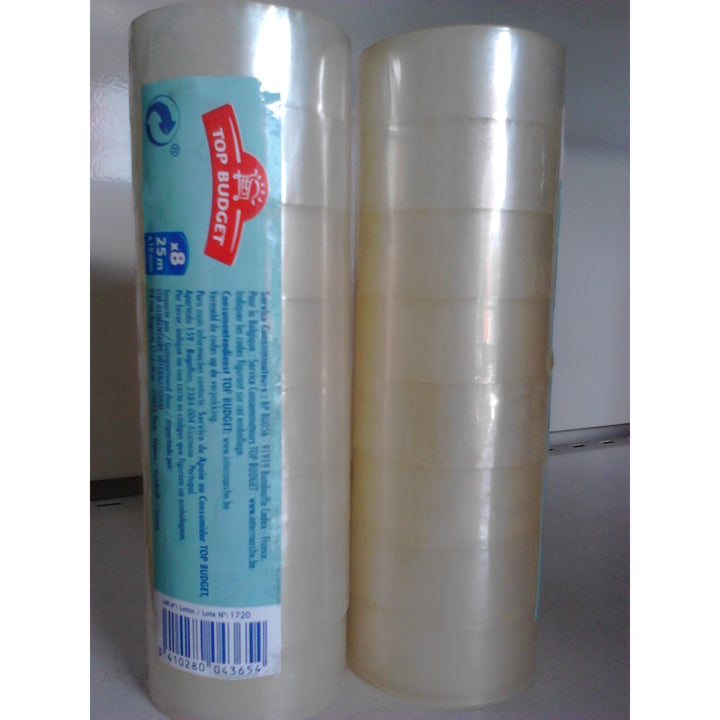Adhésifs transparents 25mx19mm 8 rouleaux -20% - GEO Gabon Shop Online 