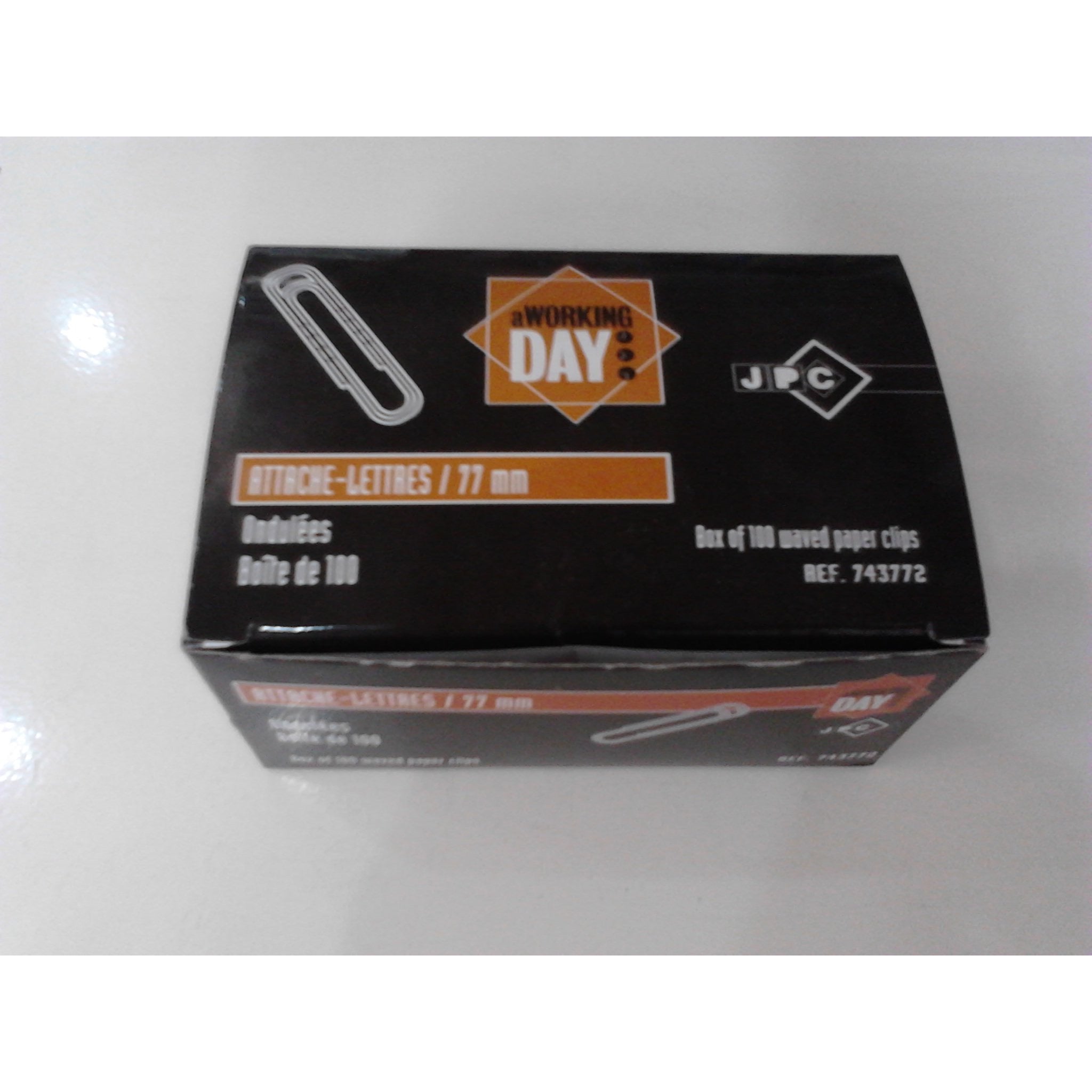 Trombones ondulés 77mm Bte de 100 -20% - GEO Gabon Shop Online 