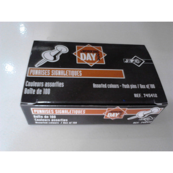 Punaises signalétiques coul Bte de 100 -20% - GEO Gabon Shop Online 