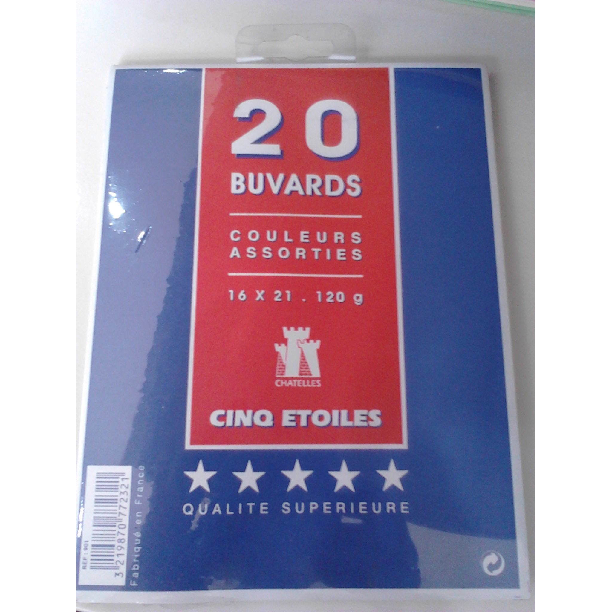 Buvards 120g coul ass paquet de 20 -50% - GEO Gabon Shop Online 