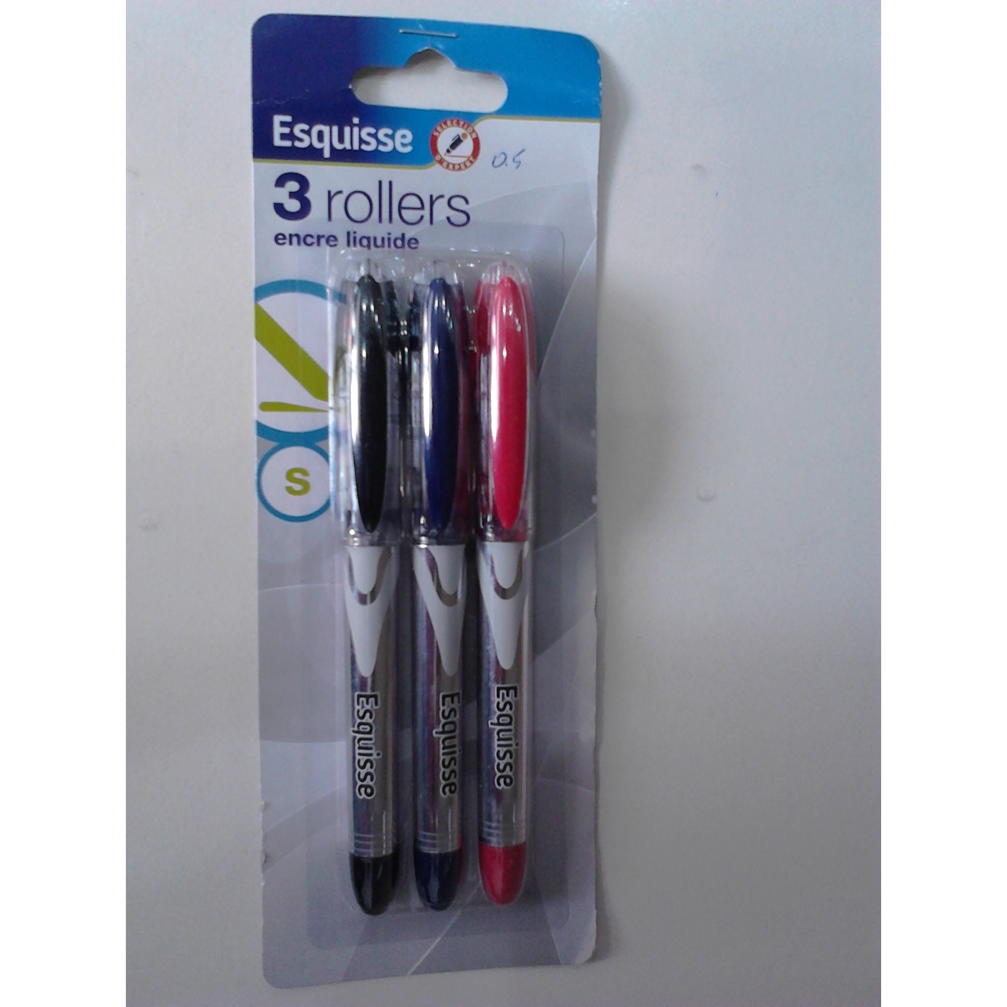 Rollers encre liquide 0.5 blister de 3 coul -40% - GEO Gabon Shop Online 